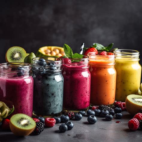 Különböző gyümölcs smoothie-k