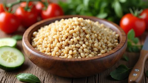 Bulgur gabonafélék és összetevői