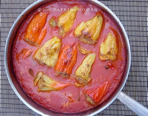 Sütőben sült túróval töltött paprika
