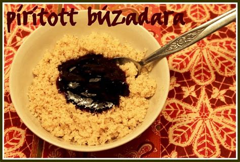 pirított búzadara serpenyőben