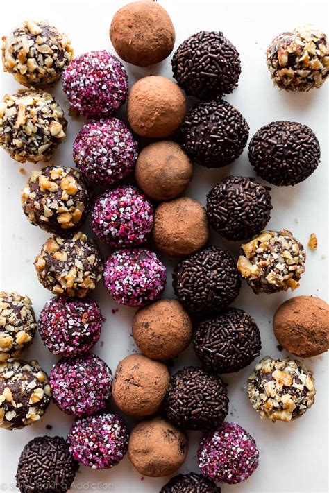 Homemade Guinness chocolate truffles, some rolled in cocoa, some in brown sugar