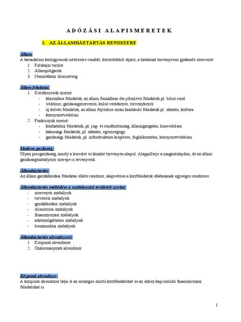 Adózási szabályozások értelmezése