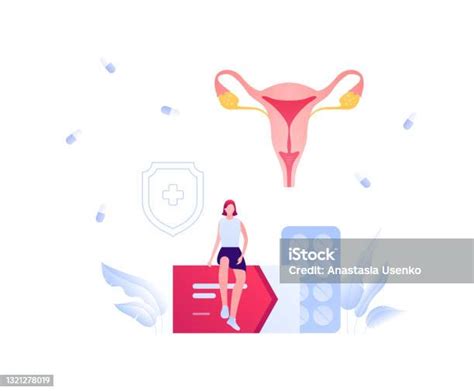 Női hormonális rendszer illusztráció