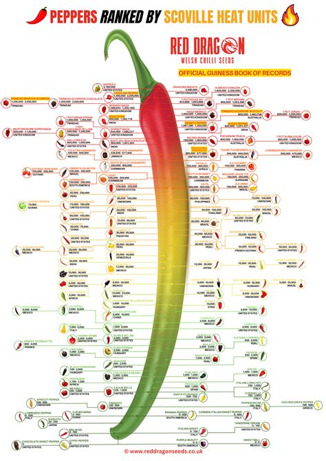 Scoville skála infografika