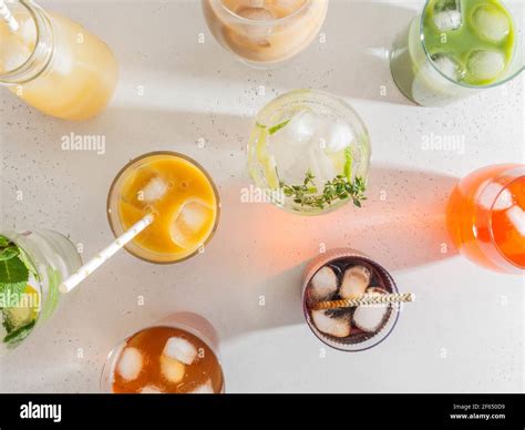 various refreshing lemonade drinks