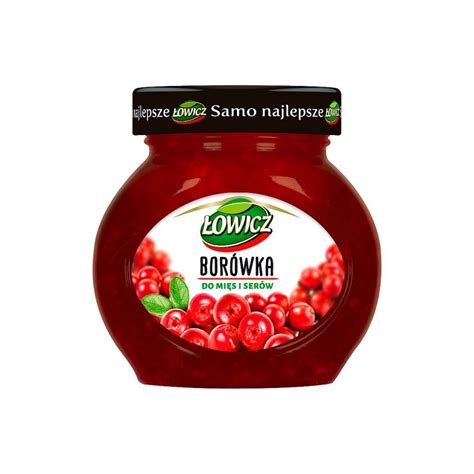 Tőzegáfonya lekvár üveg friss áfonyákkal