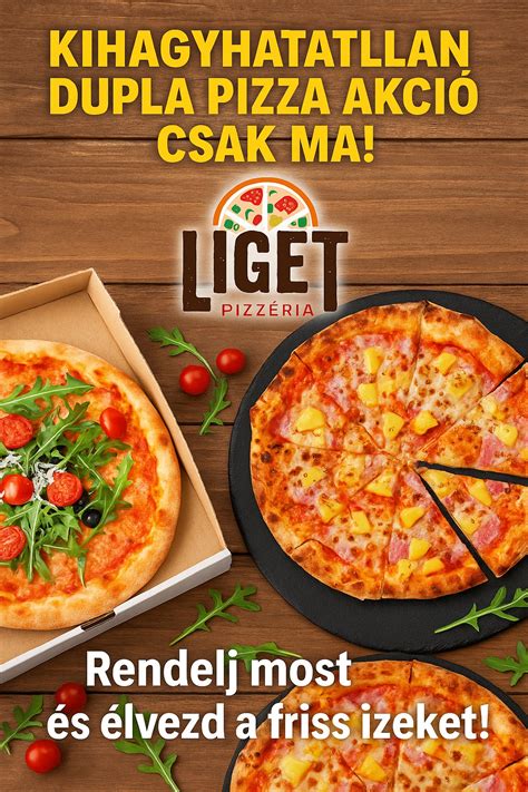 Két pizza akció promóciós kép