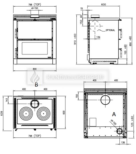 téglafalazás és tűztér kialakítás diagram