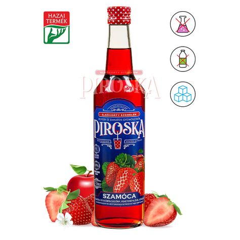 Piroska szörp palackok