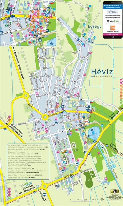 Hévíz térkép