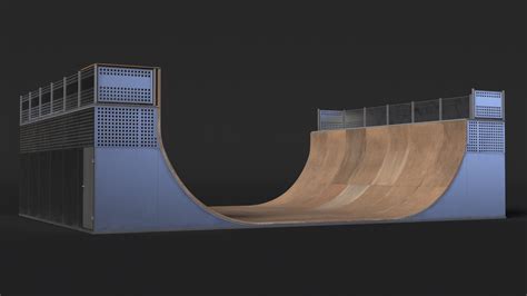 Gördeszka Half Pipe rámpa