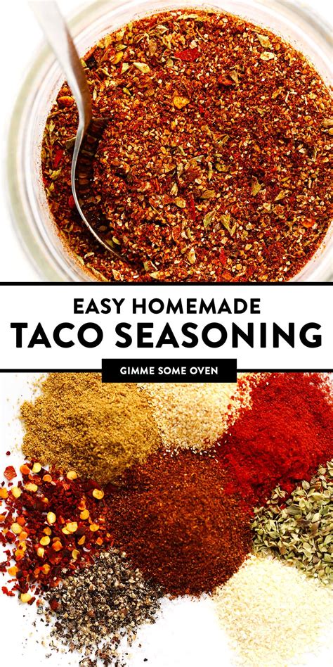Taco spices mix in a bowl