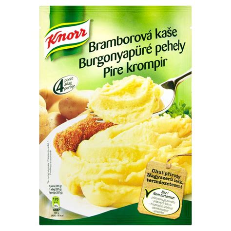 Boltban kapható instant burgonyapüré csomagolása