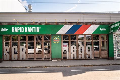 Rapid Kantin logója, éttermi menüket szimbolizáló elemekkel