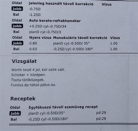 szemészeti lelet és orvosi eszközök illusztrációja