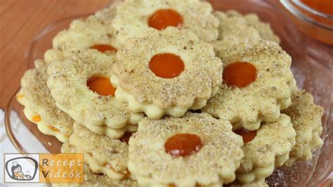 Linzer karikák sárgabarack lekvárral