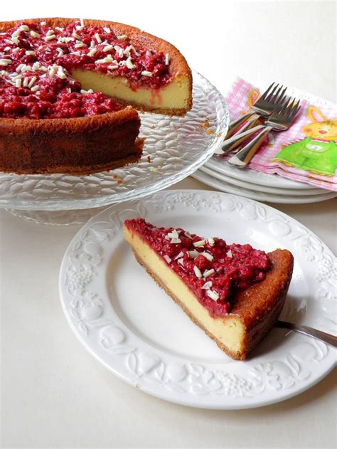 Sajttorta málnával