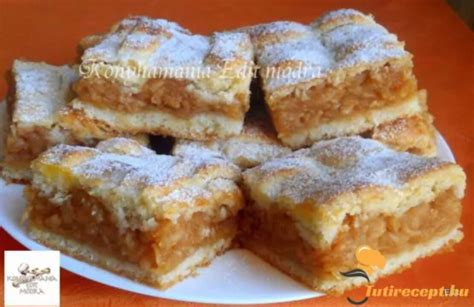 Omlós almás pite tészta zsírral