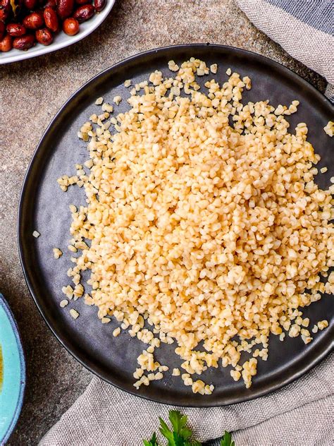 Bulgur szemek közelről