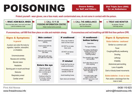 First aid steps for cat poisoning flowchart