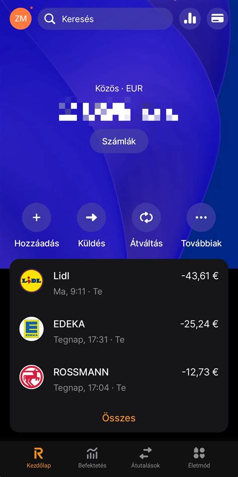 Mobilapplikáció felülete kalória számlálóval