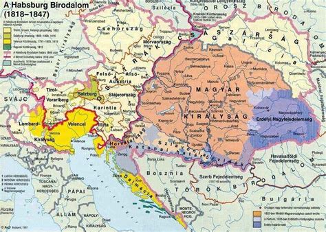 Térkép a Habsburg Birodalomról