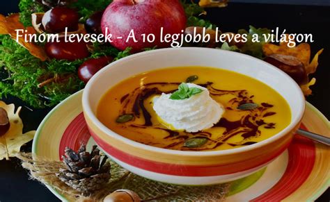 Különböző levesek színes ábrázolása