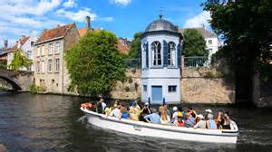 Brugge csatornái és középkori épületei