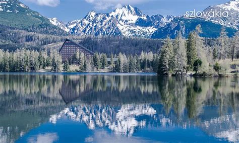 Csorba-tó és a Hotel Patria látképe