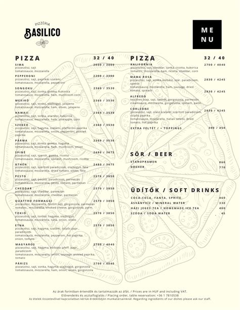 A Basilico Pizzéria belső tere