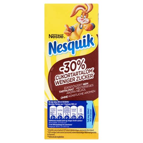 Nesquik termékek és összetevőik
