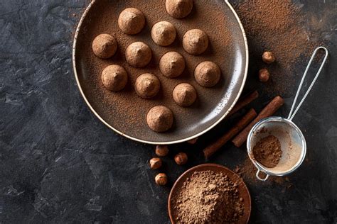 Tiramisu golyók kakaóporral