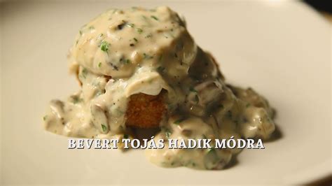 Bevert tojás Hadik módra tálalva