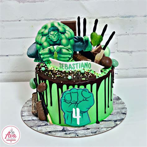 Hulk torta dekoráció