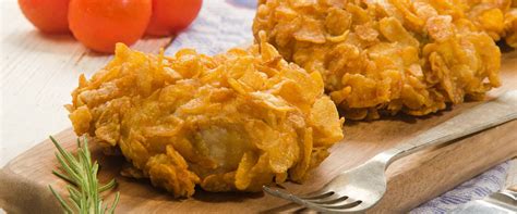 Ropogós corn flakes bunda csirkecombon