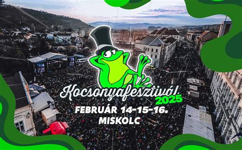 A Miskolci Kocsonyafesztivál logója stilizált kocsonyát és békát ábrázol