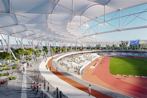 Az atlétikai stadion látványterve