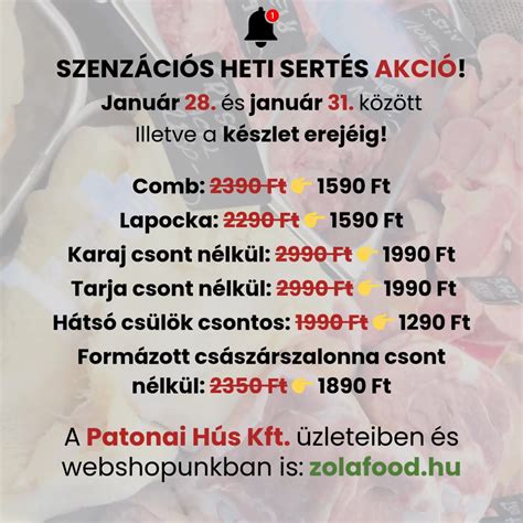 Sertéshúsok különböző vágásai