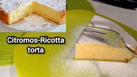 Citromos-ricottás torta