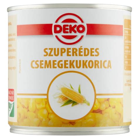befőzött csemegekukorica