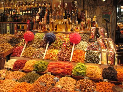 A Boqueria piac Barcelonában