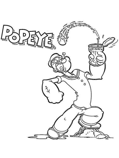 Popeye spenótot eszik