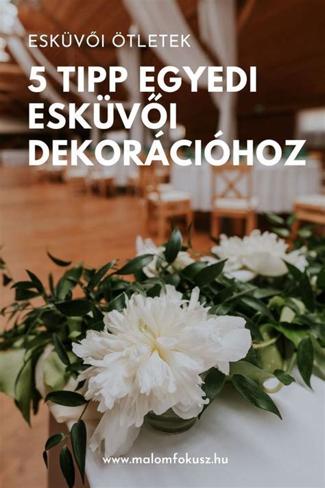 DIY esküvői dekorációk