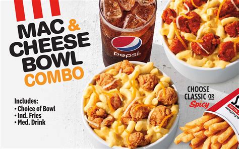 KFC Mac & Cheese Bowl nuggets-szel