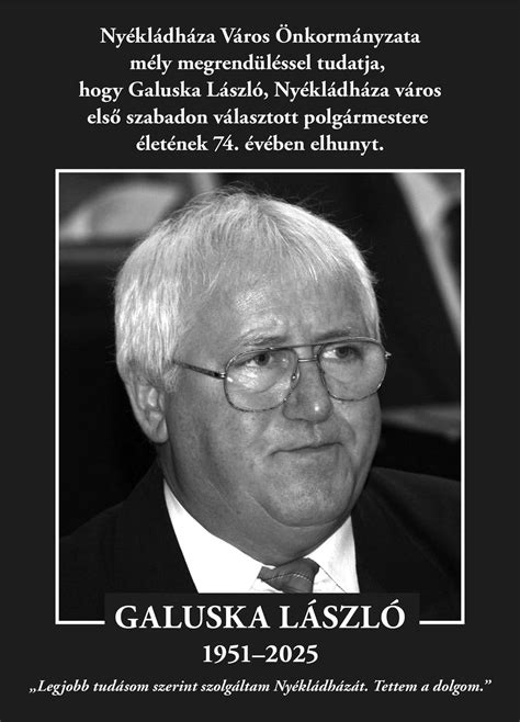 Galuska László portréja