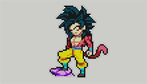 Son Goku SSJ4 pixelart
