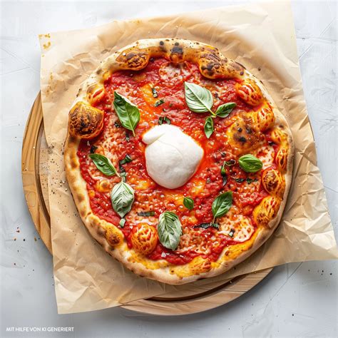 Bufala pizza közelről