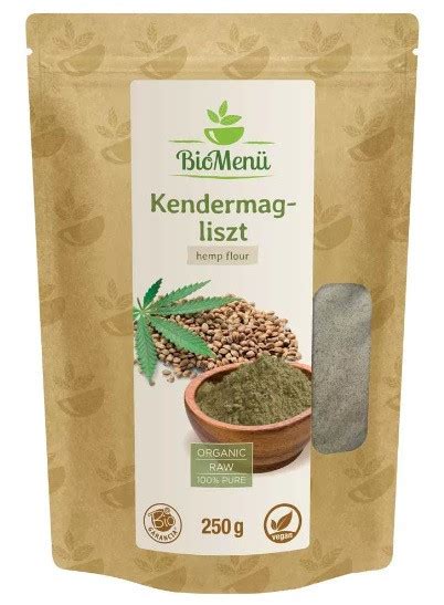 Kendermagliszt csomagoláson