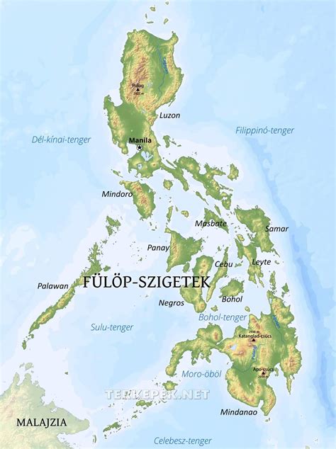 A Fülöp-szigetek térképe