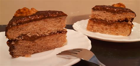 Fügés-mandulás torta szeletben